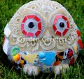 picture of OWL MOSAIC STATUE-bl