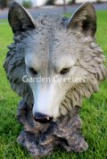 picture of WOLF HEAD STATUE