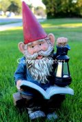 picture of READING GNOME WITH SOLAR LIGHT