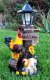 picture of ROOSTER HEN WITH SOLAR LIGHT STATUE SOLAR ROOSTER HEN FIGURINE