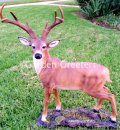 picture of LARGE DEER STATUE 8 POINT BUCK STATUE