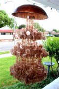 picture of LARGE AMBER CAPIZ WIND CHIMES