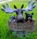 picture of MOOSE BEAR RACCOON STATUE FIGURINE