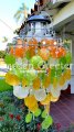 picture of SOLAR CAPIZ SHELL WINDCHIMES/CHANDELIER MIXED CAPIZ CHIMES