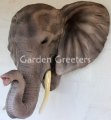 picture of AFRICAN ELEPHANT HEAD WALL MOUNT STATUE