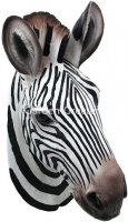 picture of ZEBRA HEAD WALL MOUNT STATUE