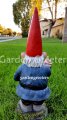 picture of GARDEN STATUE GNOME, GNOME WITH MIDDLE FINGER , GNOME FIGURINE