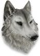 picture of WOLF HEAD WALL MOUNT STATUE
