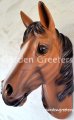 picture of HORSE HEAD WALL MOUNT STATUE