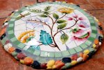 picture of MOSAIC STEPPING STONE MOSAIC WALL ART MOSAIC WALL DECOR