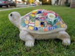 picture of Large Mosaic Turtle Statue Turtle Mosaic Turtle Decor