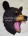 picture of ROARING BEAR HEAD STATUE BEAR HEAD FIGURINE