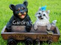 picture of BEAR RACOON BIRD FEEDER/BIRDBATH