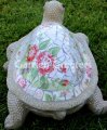 picture of LARGE MOSAIC TURTLE STATUE TURTLE MOSAIC-bt