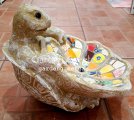 picture of MOSAIC TURTLE BIRDFEEDER TURTLE MOSAIC BIRDBATH