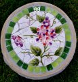 picture of MOSAIC GARDEN STOOL MOSAIC PLANT STAND-hb