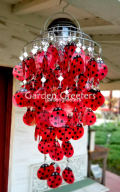 picture of Ladybug Solar Capiz Shell Windchimes/Chandelier Ladybug Capiz Ch