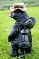 picture of BEAR STATUE WITH SOLAR LIGHT
