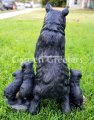 picture of BEAR CUB FAMILY STATUE BEAR FIGURINE