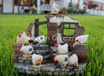 picture of CHICKEN ROOSTER FAMILY STATUE