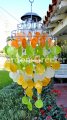 picture of SOLAR CAPIZ SHELL WINDCHIMES/CHANDELIER MIXED CAPIZ CHIMES