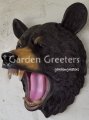 picture of ROARING BEAR HEAD STATUE BEAR HEAD FIGURINE