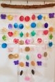 picture of CAPIZ SHELL MIXED COLOR ON NATURAL WOOD