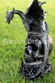 picture of DRAGON ON SKULL STATUE DRAGON FIGURINE