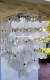 picture of Solar Capiz Shell Windchimes/Chandelier White Capiz Chimes SQUAR