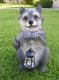 picture of RACOON WITH SOLAR LIGHT Solar Statue Raccoon Figurine