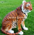 picture of ORANGE TIGER STATUE ORANGE TIGER FIGURINE