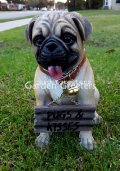 picture of PUG STATUE PUG FIGURINE