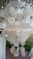 picture of SOLAR CAPIZ SHELL WINDCHIMES/CHANDELIER WHITE CAPIZ CHIMES