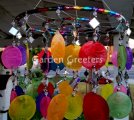 picture of MIXED COLORS CAPIZ WIND CHIMES