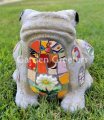 picture of Large Frog Mosaic Statue Mosaic Frog Decor Frog figurine