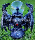 picture of DRAGON WITH ELECTRIC BALL/LIGHT STATUE FIGURINE
