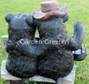 picture of BEAR COUPLE WITH SOLAR LANTERN