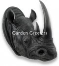 picture of LARGE RHINO RHINOCEROS HEAD WALL MOUNT