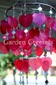 picture of RED HEART CAPIZ SHELL WINDCHIMES CAPIZ CHIMES RED HEART