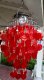 picture of SOLAR CAPIZ SHELL WINDCHIMES/CHANDELIER RED HEART CAPIZ CHIMES