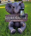 picture of SOLAR ELEPHANT WITH WELCOME SIGN STATUE