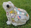 picture of Large Frog Mosaic Statue Mosaic Frog Decor Frog figurine