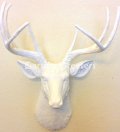 picture of FAUX WHITE DEER HEAD