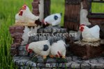 picture of CHICKEN ROOSTER FAMILY STATUE