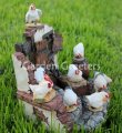 picture of CHICKEN ROOSTER FAMILY STATUE