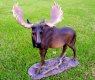 picture of LARGE MOOSE STATUE FIGURINE