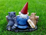 picture of GNOME RACCOON SQUIRREL STATUE FIGURINE