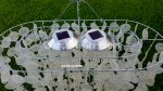picture of SOLAR CAPIZ SHELL WINDCHIMES/CHANDELIER OVAL WHITE CAPIZ WITH 2