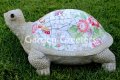 picture of LARGE MOSAIC TURTLE STATUE TURTLE MOSAIC-bt