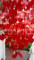 picture of SOLAR CAPIZ SHELL WINDCHIMES/CHANDELIER RED HEART CAPIZ CHIMES